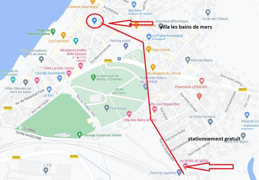 Plage A 50M Appartement Reves De Mer Villa Les Bains De Mers Екстериор снимка